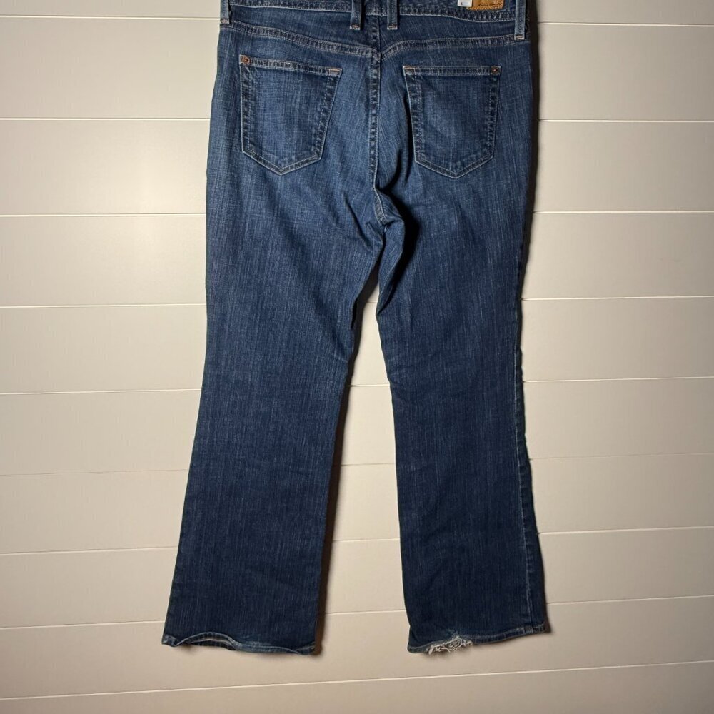 Eddie Bauer Denim Blue Jeans Classi Fit Size 8 Short Specially Dyed - Picture 11 of 11
